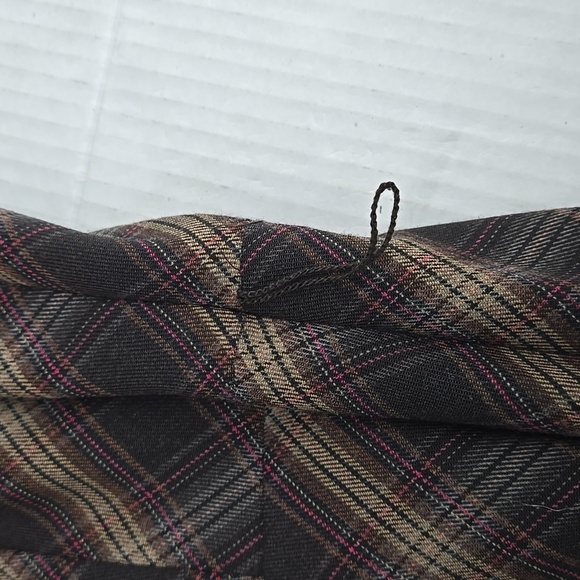 Vintage Nine West Brown Plaid Dress Set 16 - Picture 14 of 15